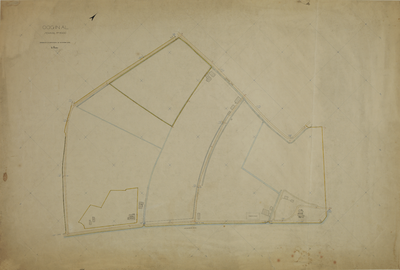 216715 Kaart van het terrein tussen de Leidsche Rijn / Groeneweg / Merwedekanaal te Utrecht; met weergave van wegen, ...